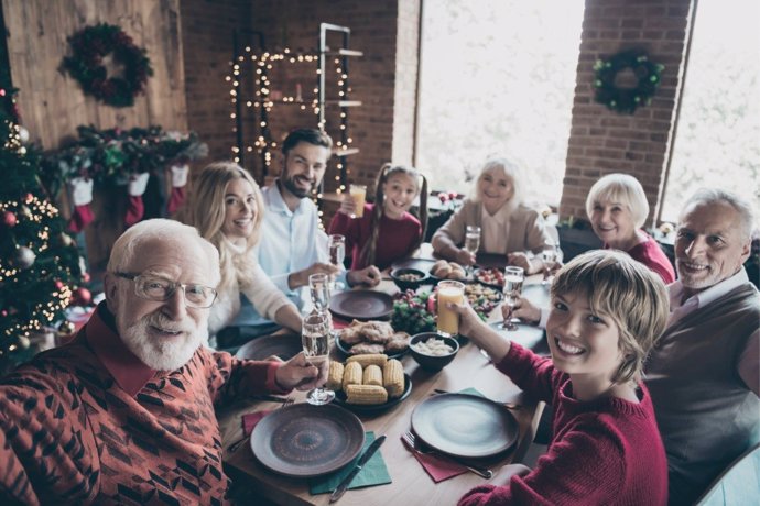 Una cena de Navidad en familia es mucho más que un reencuentro.