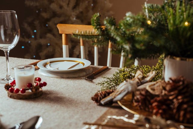 Archivo - Ideas para poner la mesa en Navidad