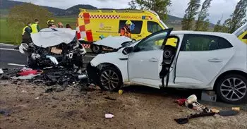 Un bebé de un año fallecido y 5 personas heridas graves en un accidente de tráfico en la N-232 en Foncea (La Rioja)